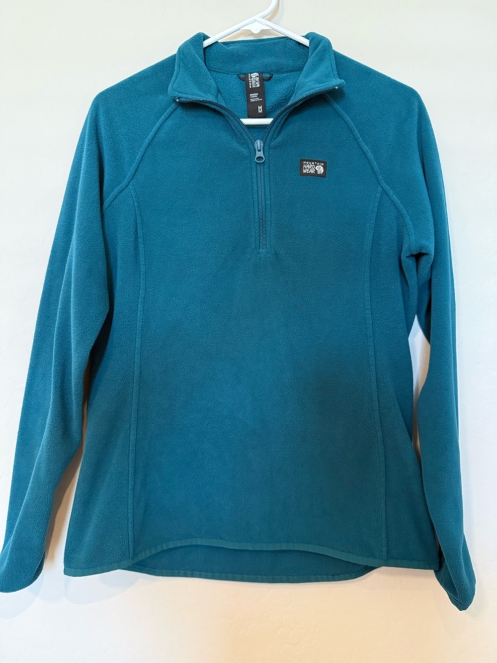 Mountain Hardwear Teal Quarter Zip Fleece Pullover Women’s Medium